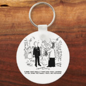 Church Service Wedding Vicar Says No to Lawyers Schlüsselanhänger (Vorderseite)