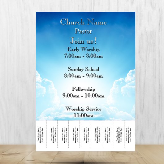 Church Services Flyer