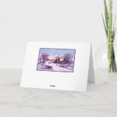 Church Services Weihnachtsabend Feiertagskarte (Rückseite)