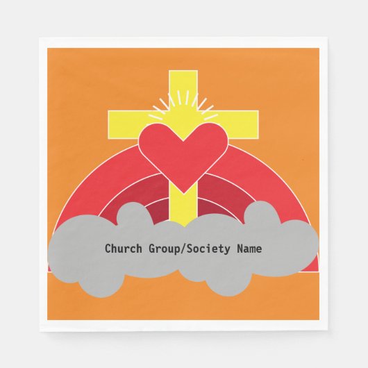 Church Societies Groups and Clubs Coffee Tasse Squ Serviette (Vorderseite)