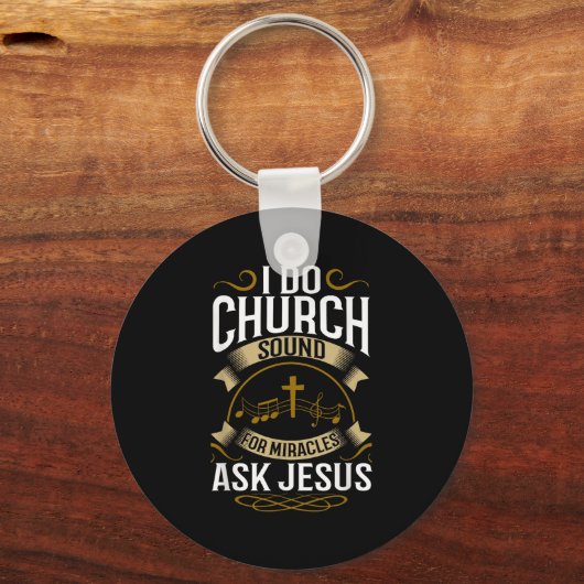 Church Sound Engineer O System Music Christian Schlüsselanhänger (Vorderseite)