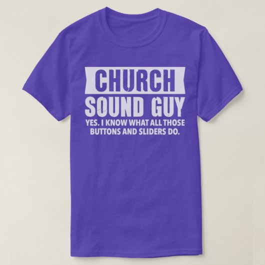 CHURCH SOUND TYP Christlich Audio Engineer Geschen T-Shirt (Design vorne)