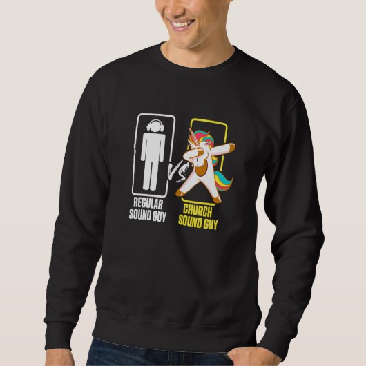 Church Sound Typ Unicorn Audio Tech Engineer 1 Sweatshirt (Vorderseite)