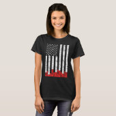 Church Sound Typ US Flag Audio Tech Engineer T-Shirt (Vorne ganz)