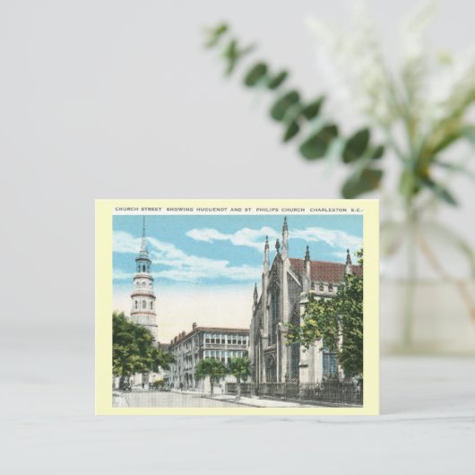 Church St., Charleston, South Carolina Postkarte (Stehend Vorderseite)