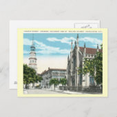 Church St., Charleston, South Carolina Postkarte (Vorne/Hinten)