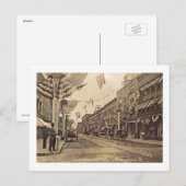 Church St Parade, Burlington VT Vintag Postkarte (Vorne/Hinten)