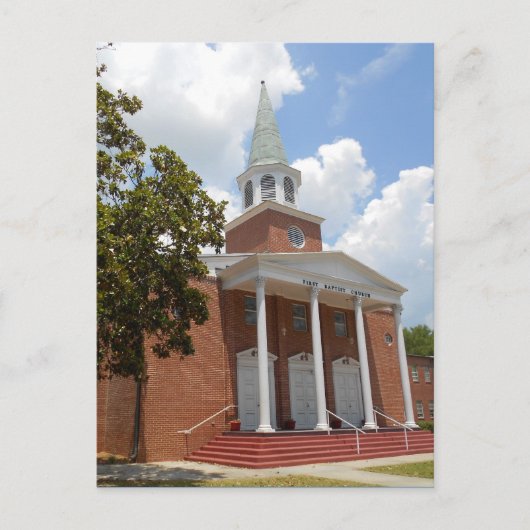 Church Street, Dade City Florida Postkarte (Vorderseite)