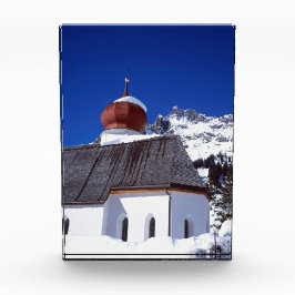Church Stuben Austria Holiday Card Canvas Print Fotoblock
