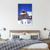 Church Stuben Austria Holiday Card Leinwanddruck (Insitu (Schlafzimmer))