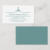 Church Theme Modern Simple Business Cards Visitenkarte (Vorne/Hinten)