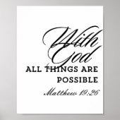 Church Wall Art Scripture Religious Zitat Poster (Vorne)