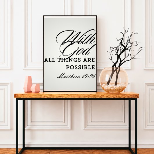 Church Wall Art Scripture Religious Zitat Poster