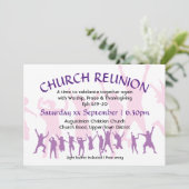 CHURCH WIEDERSEHEN Moderne, individuell anpassbare Einladung (Stehend Vorderseite)