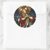 Church Windows 059 Runder Aufkleber (Tasche)