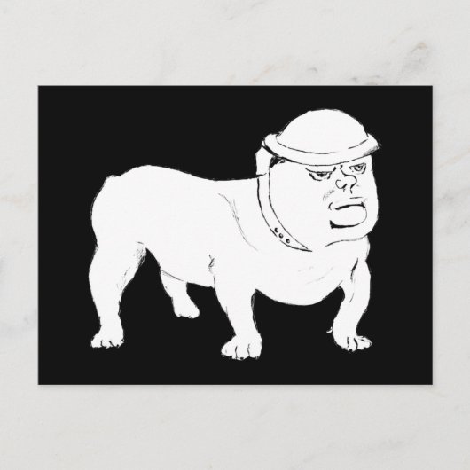 Churchill als Bulldog Postkarte (Vorderseite)