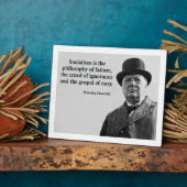 Churchill-Anti-Sozialismus-Zitat Fotoplatte (Seite)