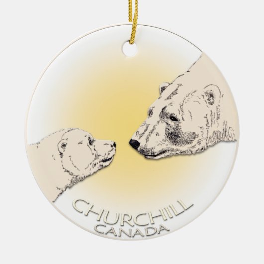 Churchill Canada Ornament Polar Bear Art Keepake (Vorne)