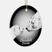 Churchill Canada Ornament Polar Bear Art Keepake (Rechts)