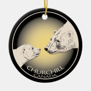 Churchill Canada Ornament Polar Bear Art Keepake