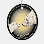 Churchill Canada Ornament Polar Bear Art Keepake (Links)