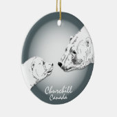Churchill Canada Ornament Polar Bear Keepake (Rechts)