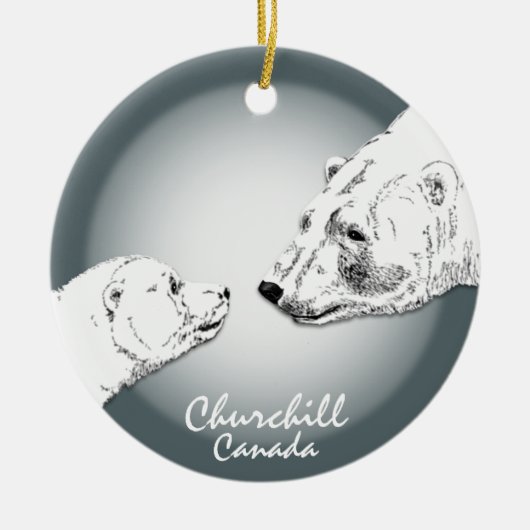 Churchill Canada Ornament Polar Bear Keepake (Vorne)