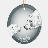 Churchill Canada Ornament Polar Bear Keepake (Links)