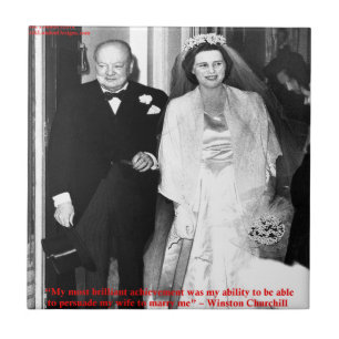 Churchill & Famous Marriage Quote Fliese