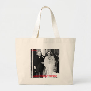 Churchill & Famous Marriage Quote Jumbo Stoffbeutel