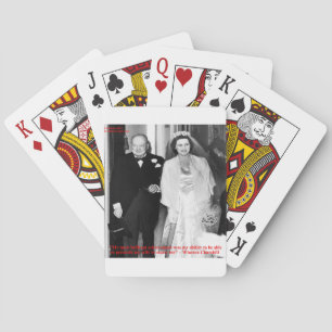 Churchill & Famous Marriage Quote Spielkarten