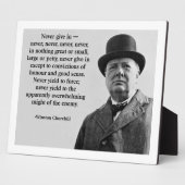 Churchill gibt nie nach fotoplatte (Seite)