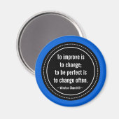 Churchill Inspiration Zitat Magnet (Vorderseite/Rückseite)