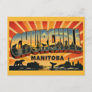 Churchill Manitoba Eisbären-Hauptstadt Postkarte
