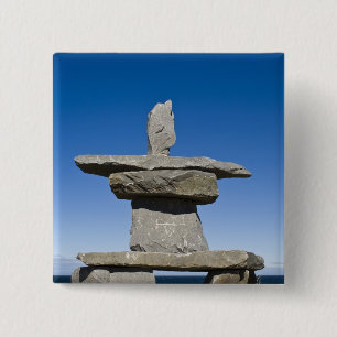 Churchill, Manitoba. Inukshuk Button