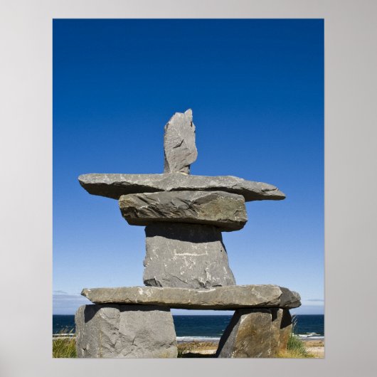 Churchill, Manitoba. Inukshuk Poster (Vorne)