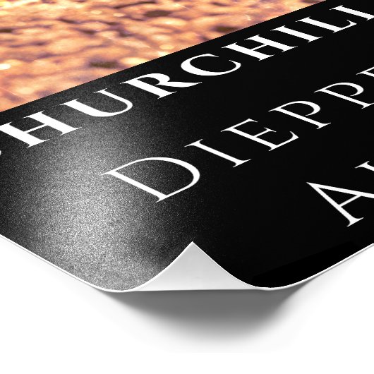 Churchill Mark 3 Model Tank Poster (Ecke)