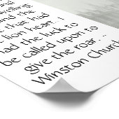 Churchill Poster (Ecke)