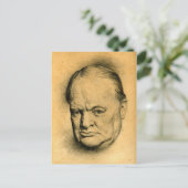 Churchill Postkarte (Stehend Vorderseite)