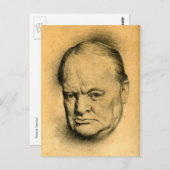 Churchill Postkarte (Vorne/Hinten)