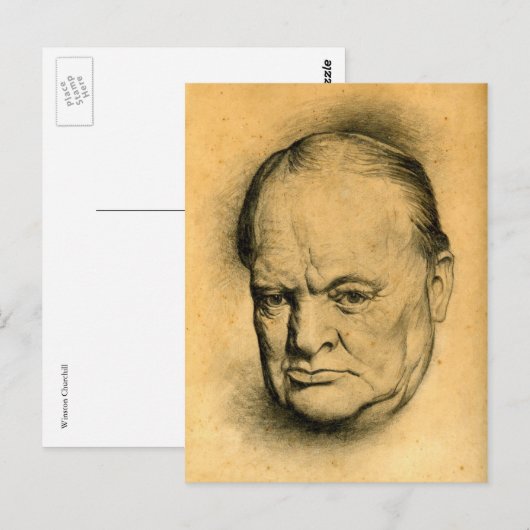 Churchill Postkarte (Vorne/Hinten)