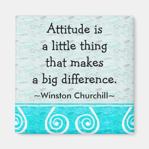 Churchill Quotation - Motivierend Magnet