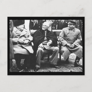 Churchill, Roosavelt & Stalin - In Jalta Postkarte