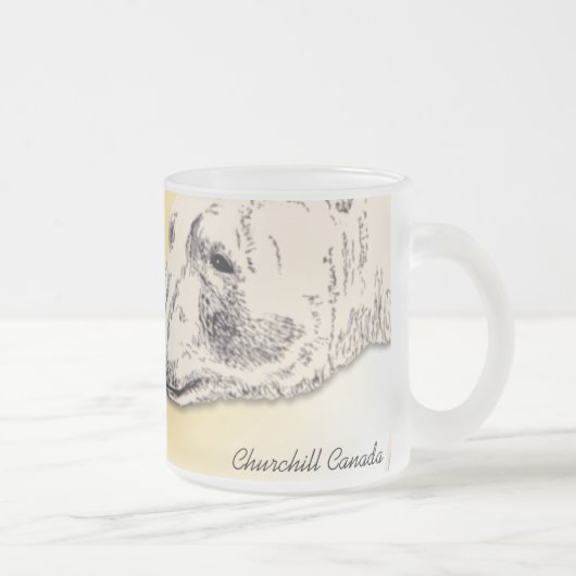 Churchill Souvenir Cup Polar Bären Kunst Tasse Ges (Rechts)
