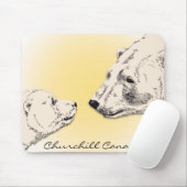 Churchill Souvenir Mousepad Polar Bären Kunstgewer (Mit Mouse)