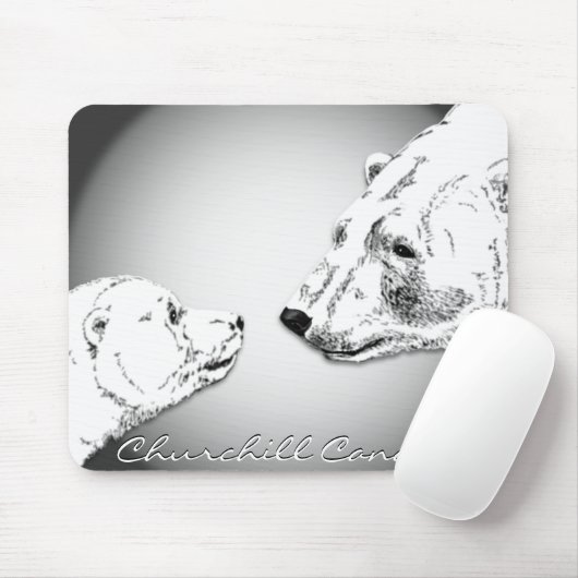 Churchill Souvenir Mousepad Polar Bären Kunstgewer (Mit Mouse)