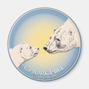 Churchill-Souvenirs Eisbär-Kunstmagnete & Geschenk Magnet