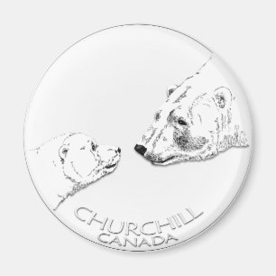 Churchill Souvenirs Polar Bären Magnete und Gesche Magnet