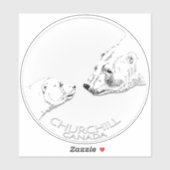 Churchill Sticker Churchill Polar Bären Art Decals (Blatt)