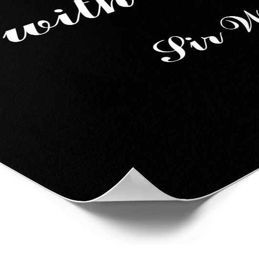 Churchill Zitat Poster (Ecke)